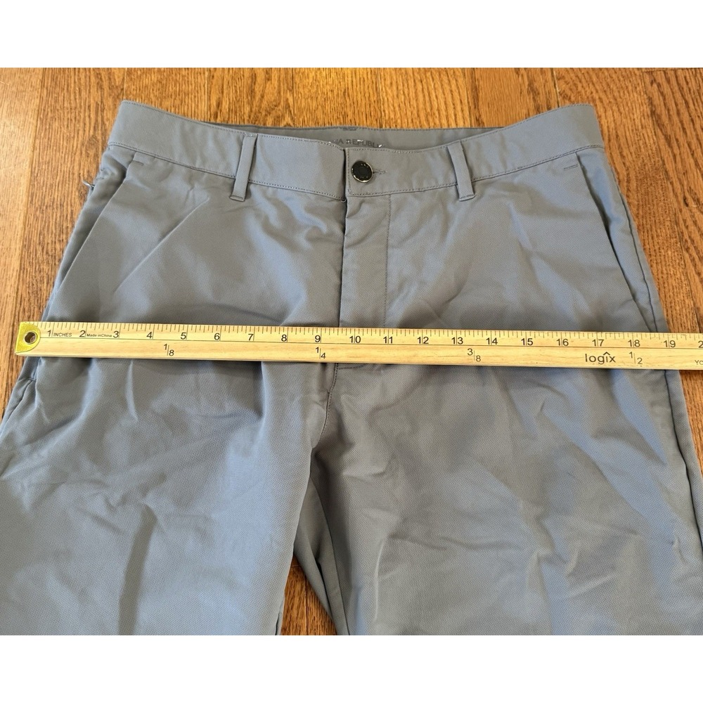 Banana Republic Mens 32x32 Traveler Pant Gray Stretch Performance QuickDry Chino - Picture 8 of 9